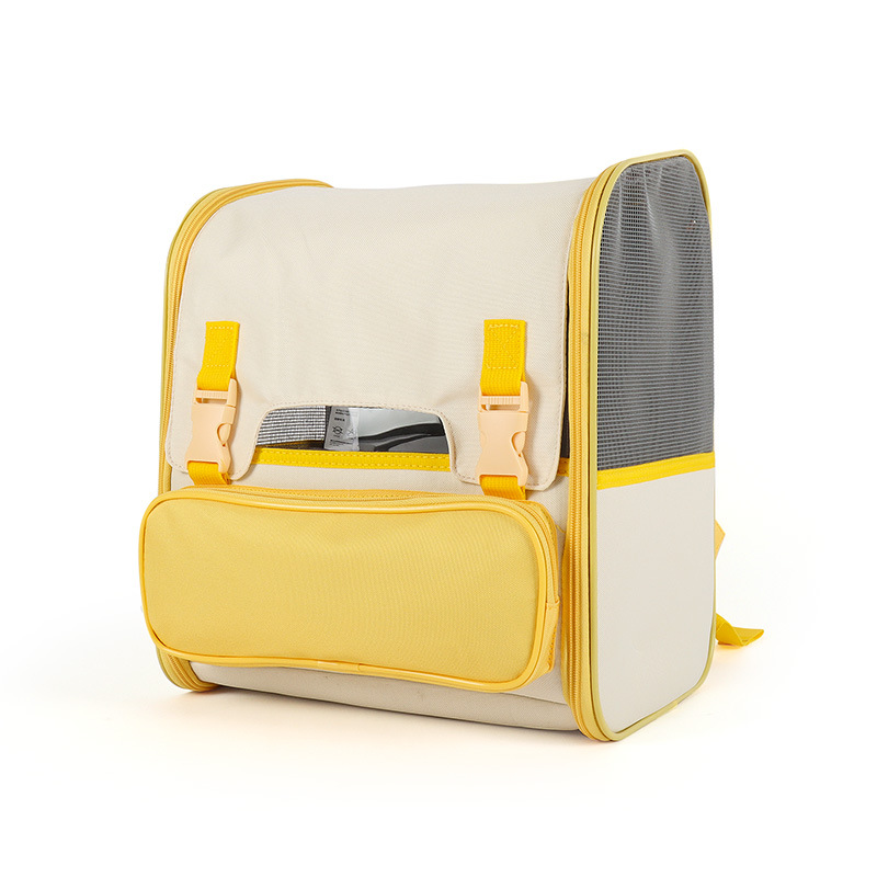 Double Shoulder Cat Backpack Portable Breathable Scratch Resistant Pet Bag Outdoor Anti Stress Handheld Pet Backpack Wholesale In Stock