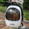 Portable Tea Color Panel Cat Bag Pet Outdoor Breathable Space Capsule Double Shoulder Large Capacity Pet Bag