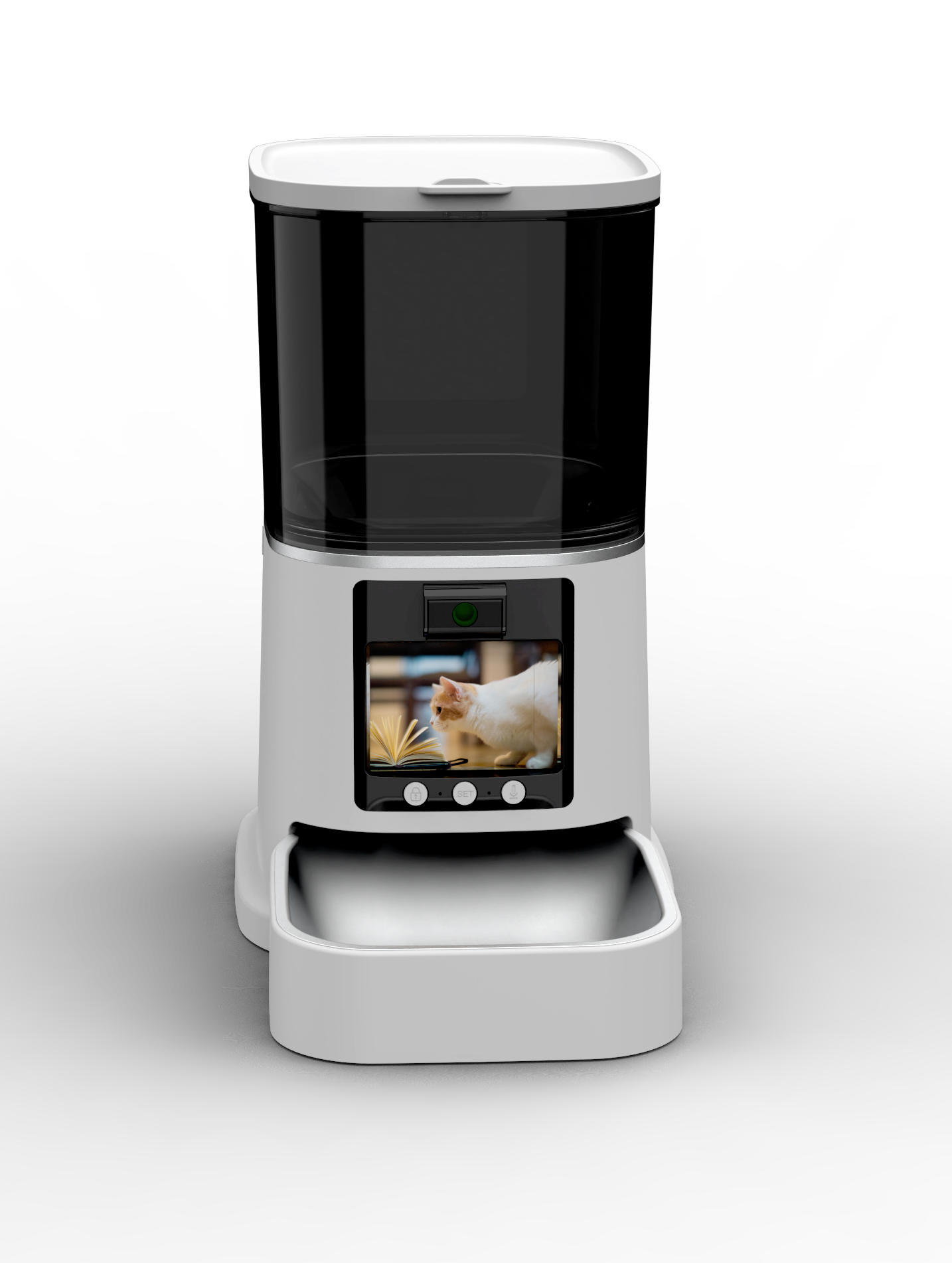 5L Smart Pet Feeder - Timed Remote Feeding, 2-Way Video Voice for Cats/Dogs