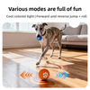 Smart Electric Pet Toy Ball Soft Rubber Bite Resistant LED Light Fetch Interactive Dog Toy One Click Start Outdoor Indoor Rolling Plaything Hot Sale