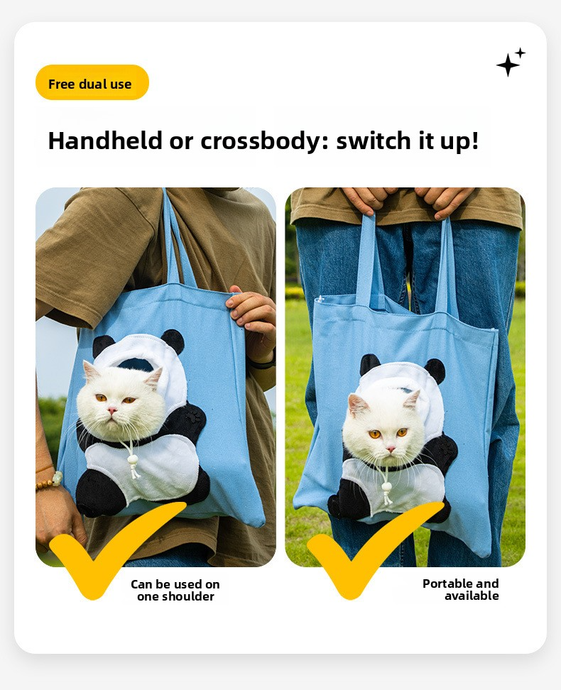 Crossbody Handheld Cat Bag 4