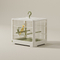 Compact Hanging Bird Cage - Pet Bird Cage with Accessories 