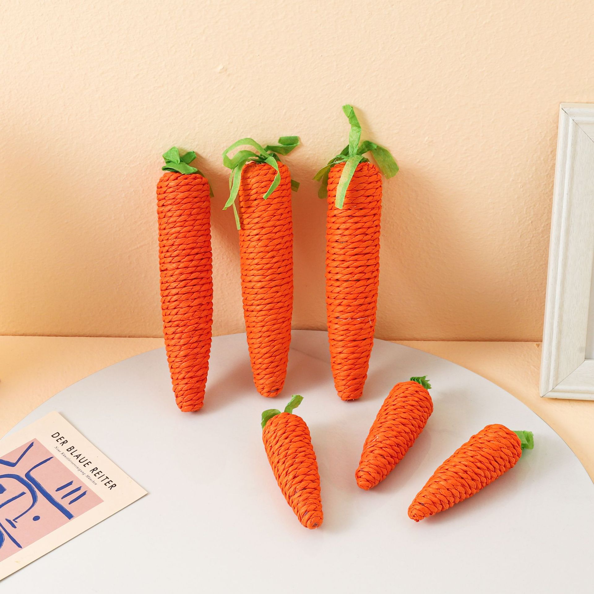 Rope Carrot Cat Toys - Durable Chew Scratch Toys for Self-Entertainment