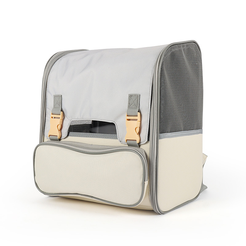 Double Shoulder Cat Backpack Portable Breathable Scratch Resistant Pet Bag Outdoor Anti Stress Handheld Pet Backpack Wholesale In Stock