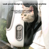 Portable Tea Color Panel Cat Bag Pet Outdoor Breathable Space Capsule Double Shoulder Large Capacity Pet Bag
