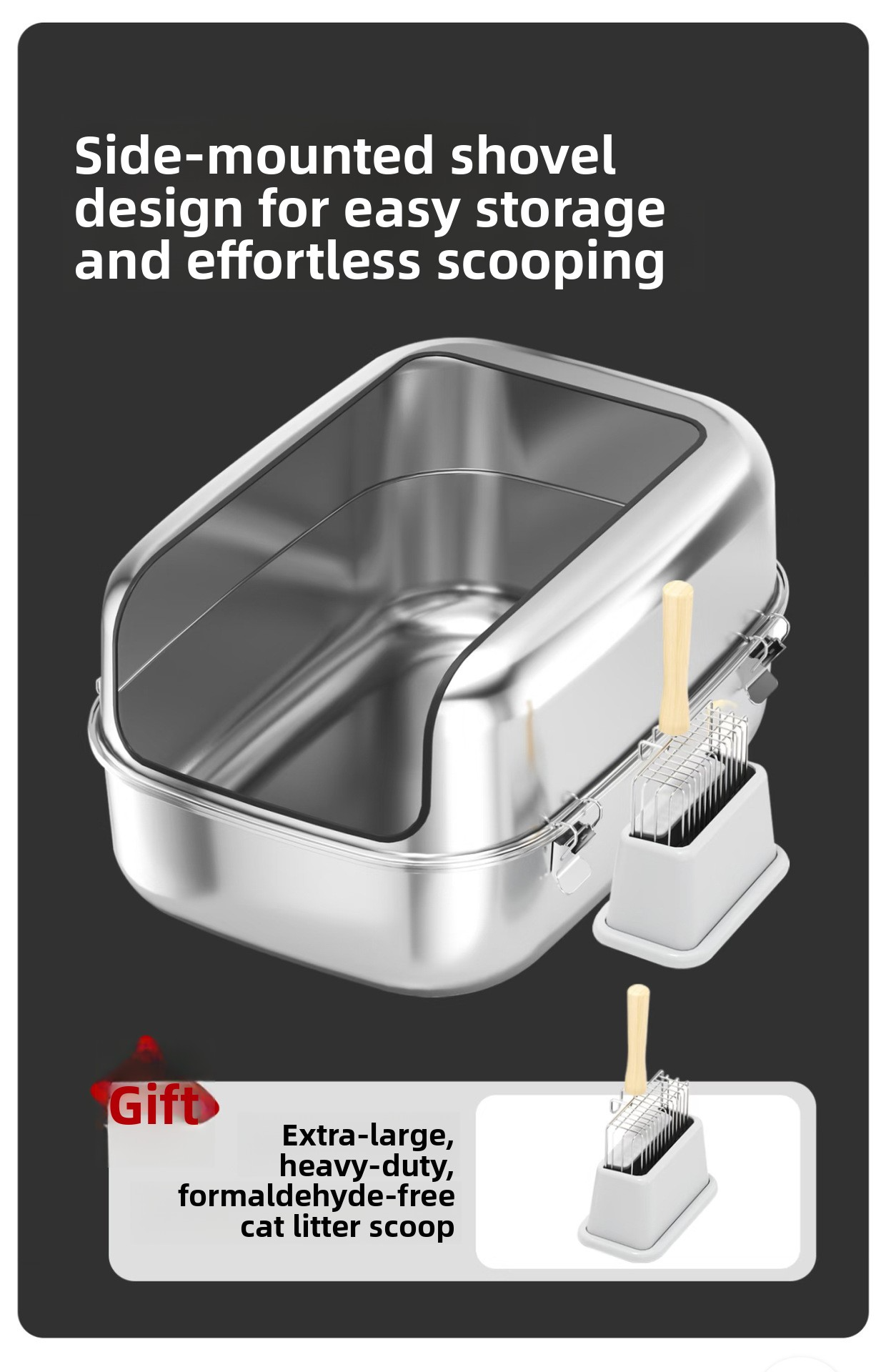 Open Cat Litter Box Description 8