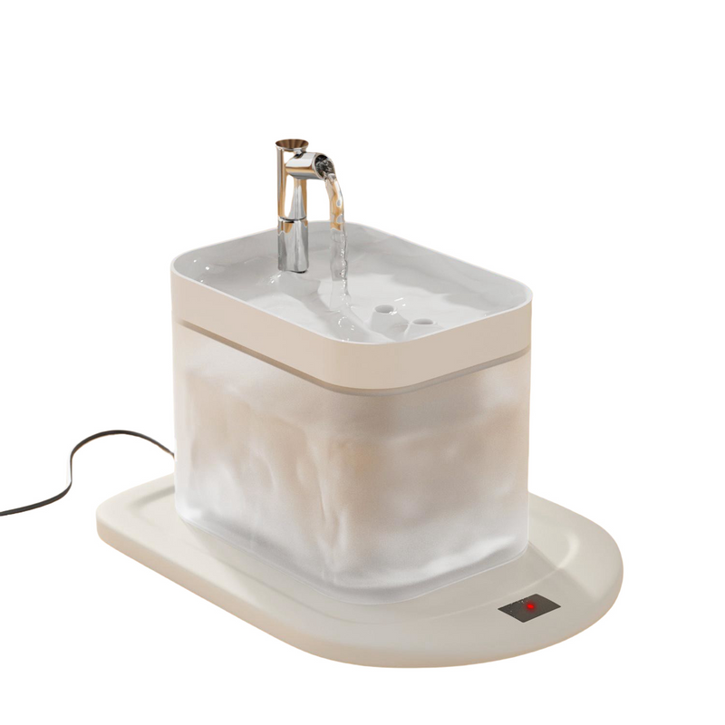 Cat Thermostatic Heated Water Fountain - Automatic Circulating Flowing Water, Pet Water Bowl