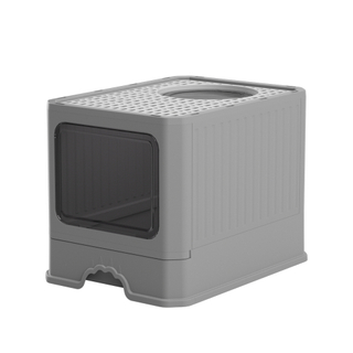 Enclosed Cat Litter Box - Odor Control, Top-Entry Pet Litter Pan with Ventilation
