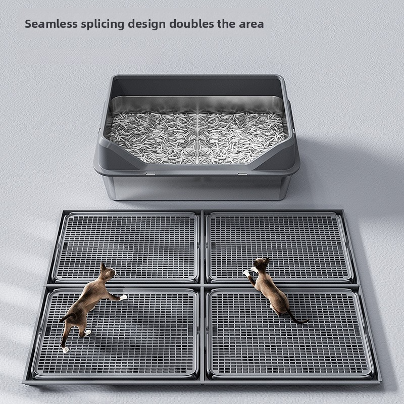 New Double Layer Cat Litter Mat Anti Tracking Splash Proof Pad For Cat Litter Box Toilet Home Use