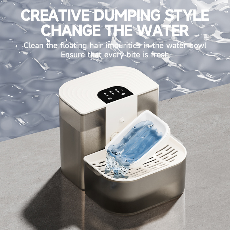 Smart Cat Feeder 5L with Display - Timed Remote Feeding, 2-Way Video Voice