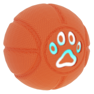 Smart Electric Pet Toy Ball Soft Rubber Bite Resistant LED Light Fetch Interactive Dog Toy One Click Start Outdoor Indoor Rolling Plaything Hot Sale