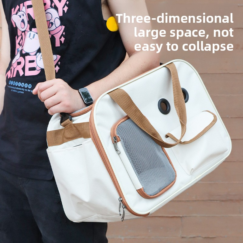Pet Outdoor Handheld Cat Bag Large Capacity Breathable Single Shoulder Cat Bag Portable Travel Bag For Cats And Puppies