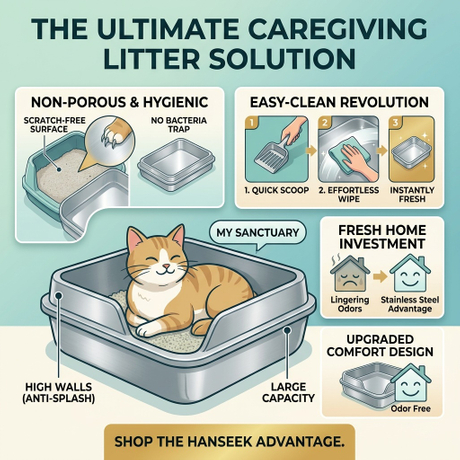 Hanseek Tech Stainless Steel Litter Box - The Ultimate Care for Indoor Cats.jpg
